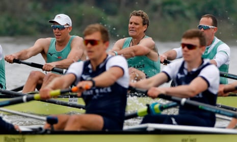 James Cracknell helps his crew to pull clear