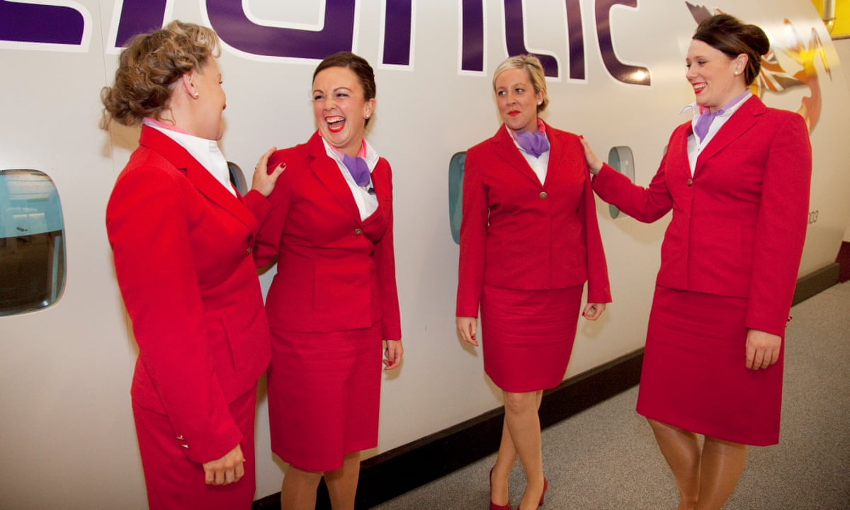 air hostess red dress The bright red color of "uniform.teamline" attracts not only eyes, but also people #reaction #airlines #airport #stewardess #air #usa #aviation #mexico #france #india #china #flight