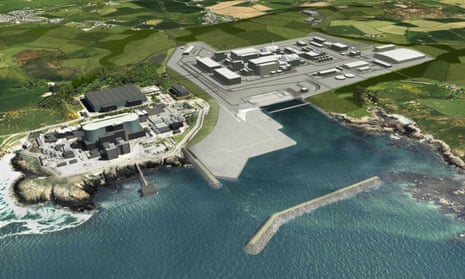 An artist’s impression of Wylfa Newydd nuclear plant on Anglesey, north Wales.
