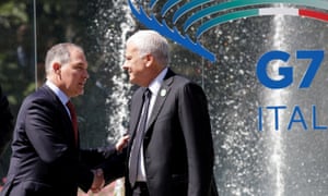 EPA chief Scott Pruitt with Italy’s minister of the environment Gian Luca Galletti at a G7 summit in Bologna.