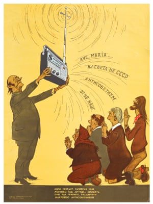 ‘Another gullible sectarian / is glad to hear prayers from ‘over there’. / They are, as a rule, stained / With outright anti-Sovietism!’ Radio broadcast: Ave, Maria..., Slander of the USSR, Anti-Sovietism, Our Father Poster, 1977