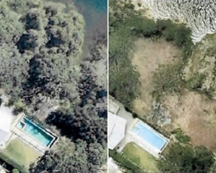 Aerial images show the extent of the destruction.