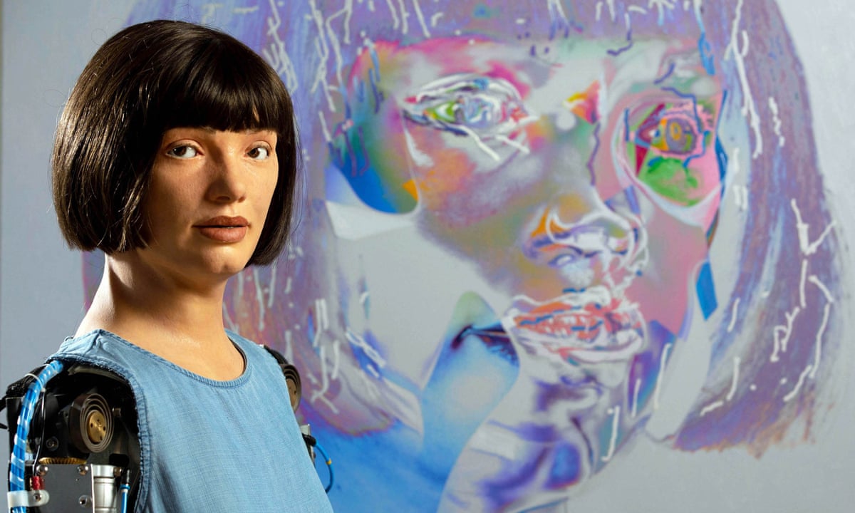 Some people feel threatened': face to face with Ai-Da the robot artist | Culture | The Guardian