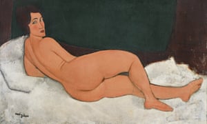 The 1917 oil painting Nu couché (sur le c?té gauche) by Amedeo Modigliani. 