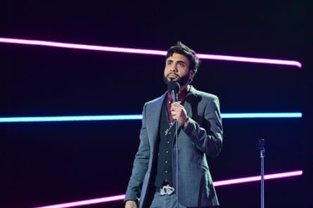 Chowdhry on stage in 2015.