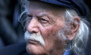 Former anti-Nazi Greek resistance fighter and MEP Manolis Glezos ...