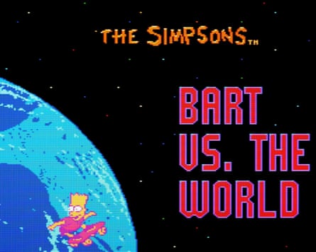 The Simpsons Bart vs The World for the NES.