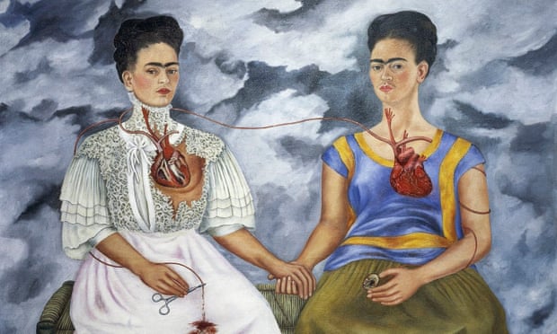 Heart to heart … The Two Fridas (detail), painted by Kahlo in 1939.