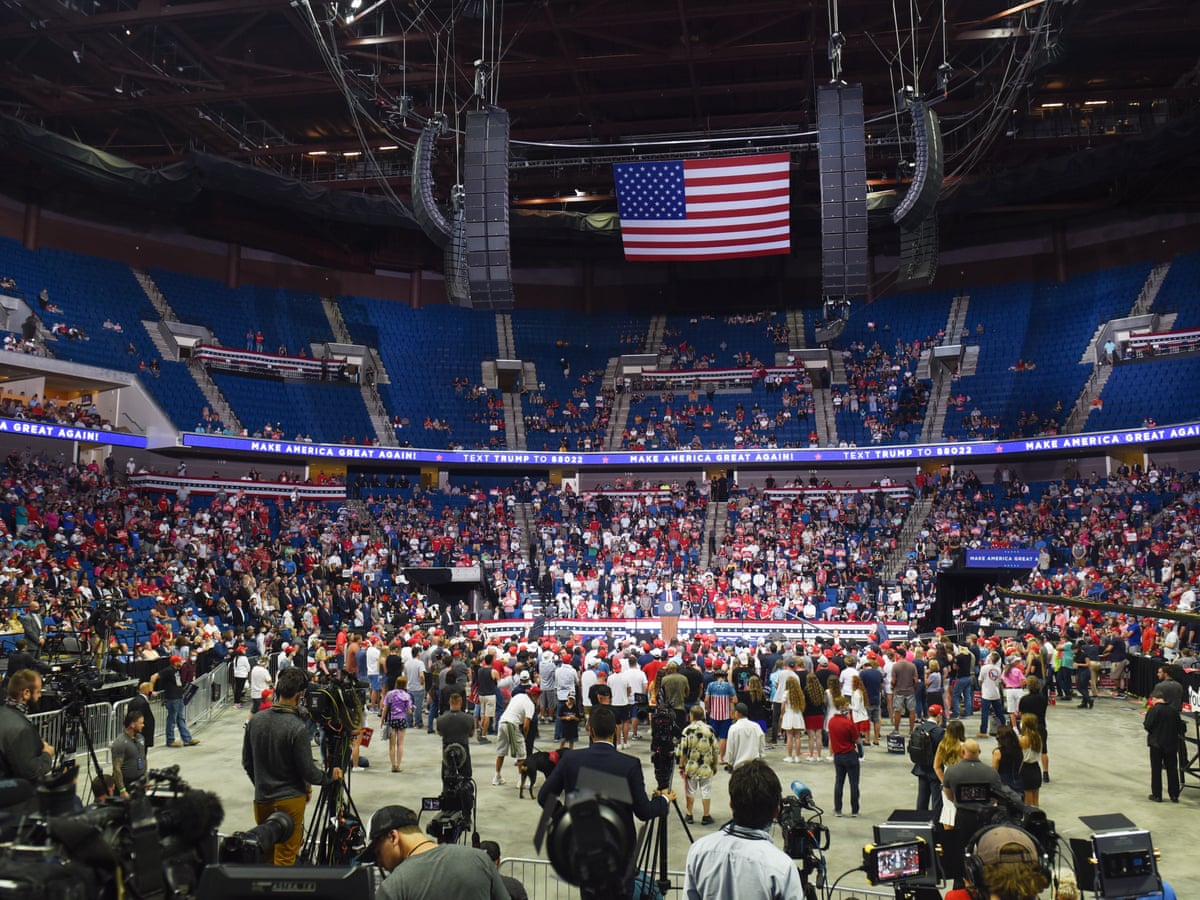 Donald Trump Sows Division And Promises Greatness At Tulsa Rally Flop Us News The Guardian