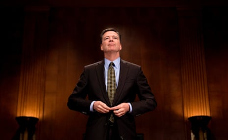 The FBI director, James Comey, prepares to testify before the Senate judiciary committee on Capitol Hill in Washington in May