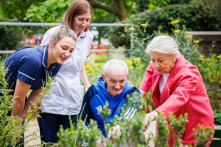 Chapel Allerton’s Garden for Recovery was launched last year. Dame Linda Pollard (right) at the opening.