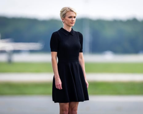 Natalie Harp, aide to US president Donald J Trump, in Dover, Delaware, on 22 July.