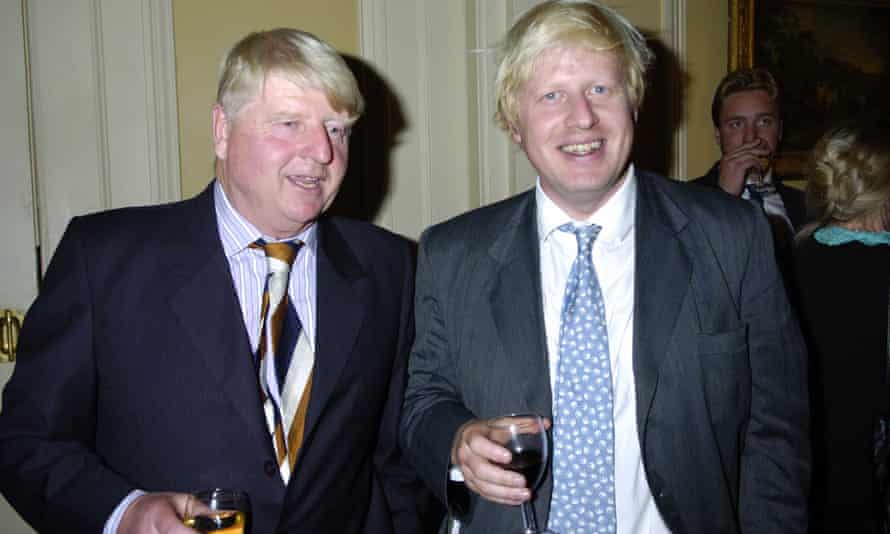 Boris Johnson with his father Stanley at the launch of Seventy-Two Virgins.