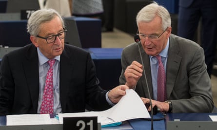 Jean-Claude Juncker and Michel Barnier.