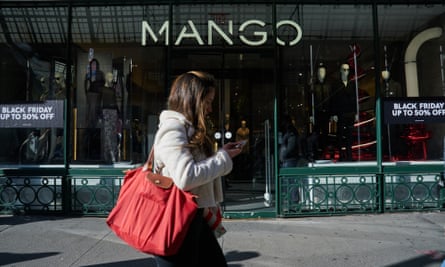 A Mango store in the SoHo neighborhood of New York, US.