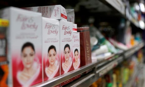 “Fair &amp; Lovely” brand of skin lightening products are seen on the shelf of a consumer store in New Delhi, India, June 25, 2020. REUTERS/Anushree Fadnavis