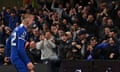 Alfie Gilchrist is hailed by Chelsea fans after scoring against Everton earlier this month