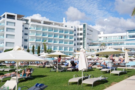 Exterior of King Evelthon Beach Hotel and Resort in Chlorakas, Cyprus