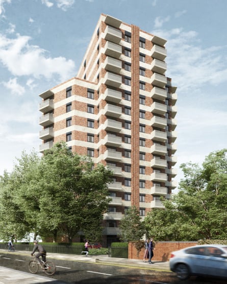 Artist's impression of the women's-only tower in Ealing