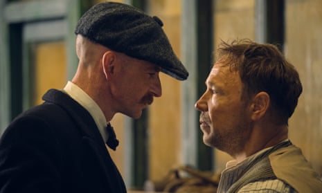 ‘Near-impeccable taste in projects’ … Stephen Graham as Hayden Stagg and Paul Anderson as Arthur Shelby in Peaky Blinders.