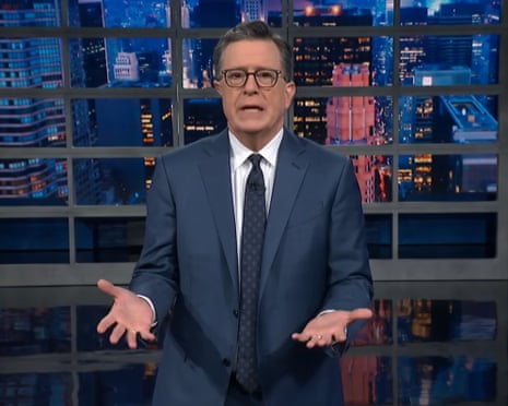 Stephen Colbert on Trump attending birthright citizenship hearing: 'That's mob-boss-level intimidation' | Late-night TV roundup | The Guardian
