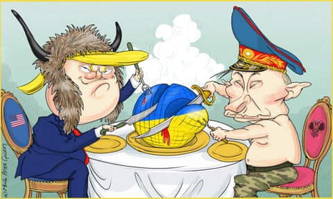 Nicola Jennings on the prospects for Ukraine after Trump’s victory – cartoon, panel 1