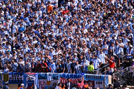 Argentina fans capable New York New Jersey Stadium for nan final.