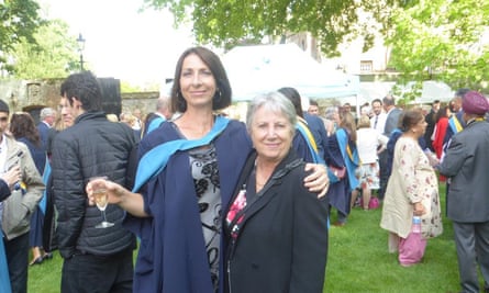Andrea Busfield at her graduation.