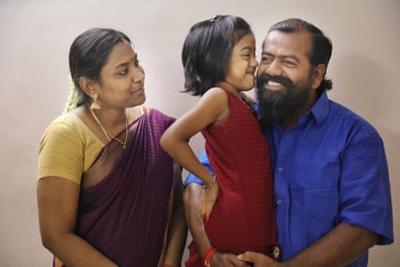 Captain Ayyappan Swaminathan reunited with his wife, Menaka and seven-year-old daughter, Aniya