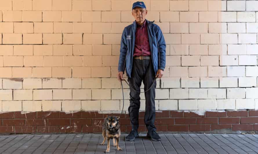 Igor Pedin and his dog