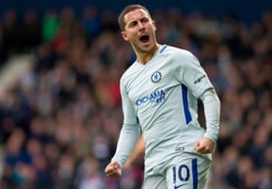 Eden Hazard was the architect of Chelsea’s win at West Brom, scoring twice.