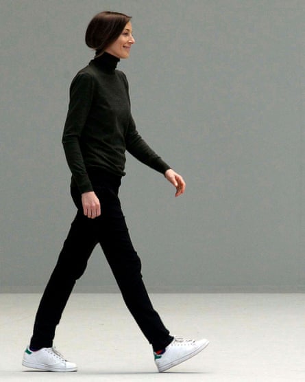 Most wanted … Phoebe Philo in her Stan Smith trainers.