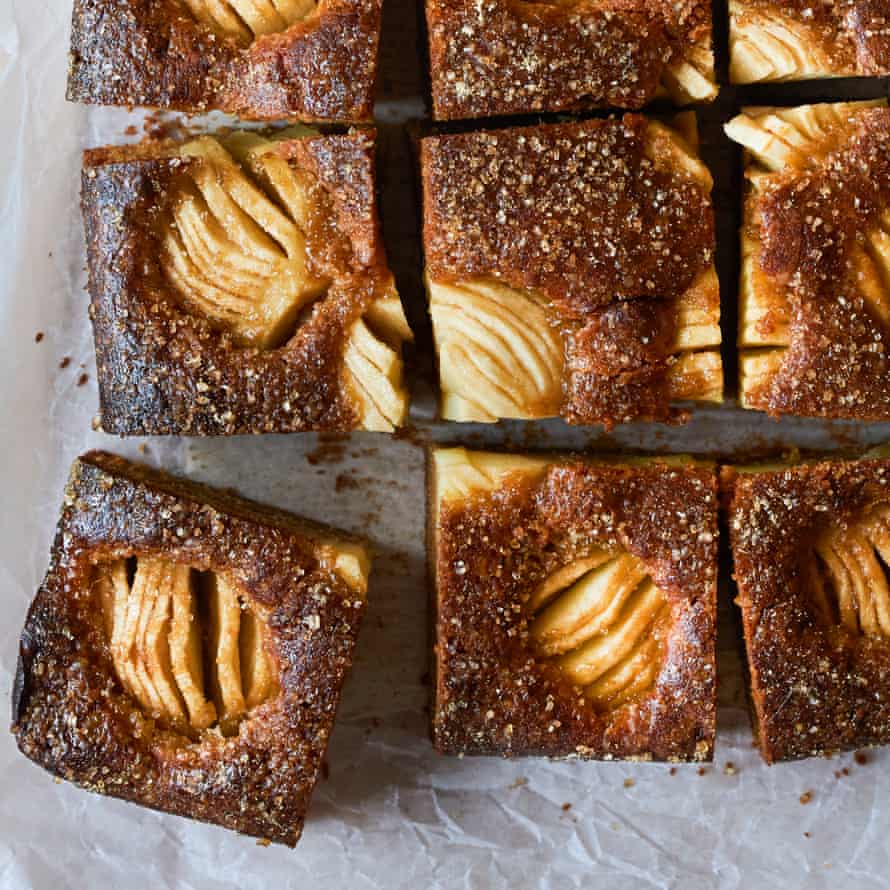 Double ginger and apple cake.