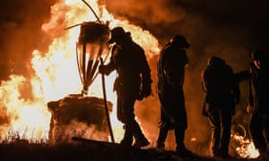The Burning of the Clavie, Burghead, Scotland.