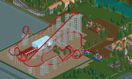 Screenshot of RollerCoaster Tycoon.