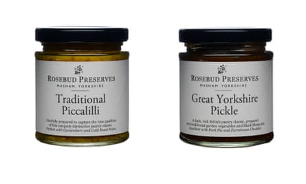 Pickles and preserves, around £3.40 eachBoxed gift set of three around £13rosebudpreserves.co.uk