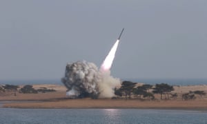 Rocket launch, North Korea
