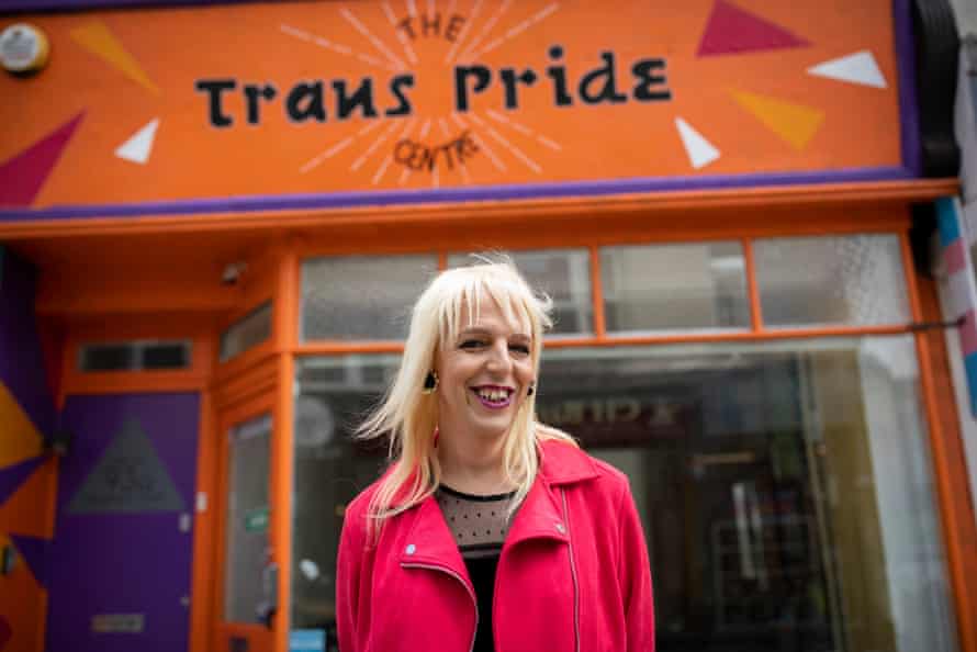 Sarah Savage outside Brighton’s Trans Pride Centre.