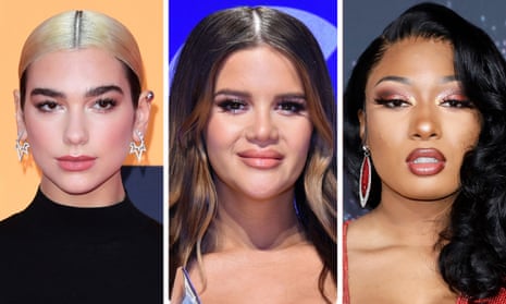‘It is International Women’s Day everywhere, except for women in music, where women’s voices remain muted’ ... (L-R) Dua Lipa, Maren Morris and Megan Thee Stallion.