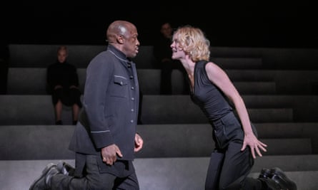 McEwen as Desdemona and Giles Terera as Othello at the National Theatre.