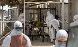 An Ebola treatment centre outside Freetown, Sierra Leone, in December 2014.