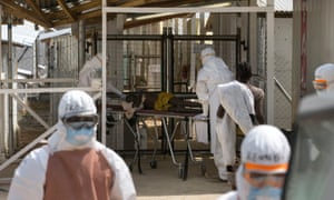 An Ebola treatment centre outside Freetown, Sierra Leone, in December 2014.