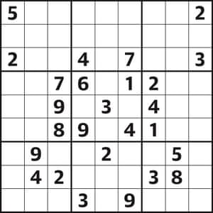 Sudoku 3906 medium | Life and style | The Guardian