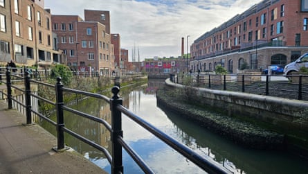 The area has been transformed, with waterside cafes, bars and housing.
