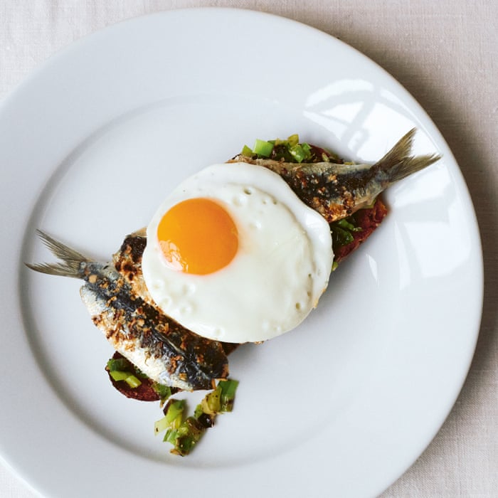 Sardines on toast, grilled pork chop, apple tarts – simple recipes