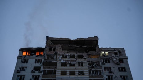 Kyiv faces third wave of drone strikes in 24 hours – video