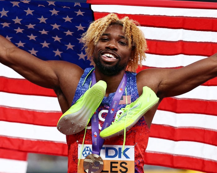 'I wanted it pretty bad!': USA's Noah Lyles wins 200m gold in Tokyo – video