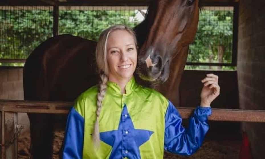 Jockey and police constable Melanie Tyndall, 32, died on Saturday after she fell during a race at Fannie Bay in Darwin. 