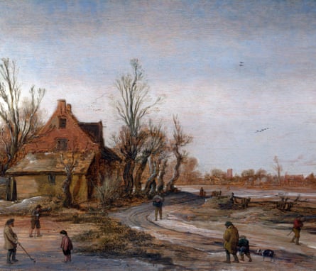 A Winter Landscape by Esaias van de Velde, 1623.