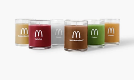 Quarter-pounder scented candle set from McDonalds